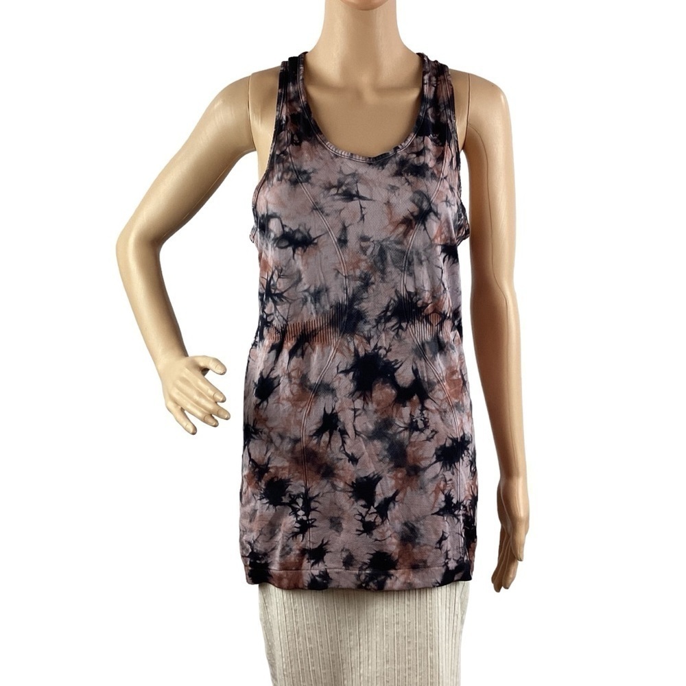 Zyia Rust Hendrix Seamless Tank Size L Tie-Dye Multicolor